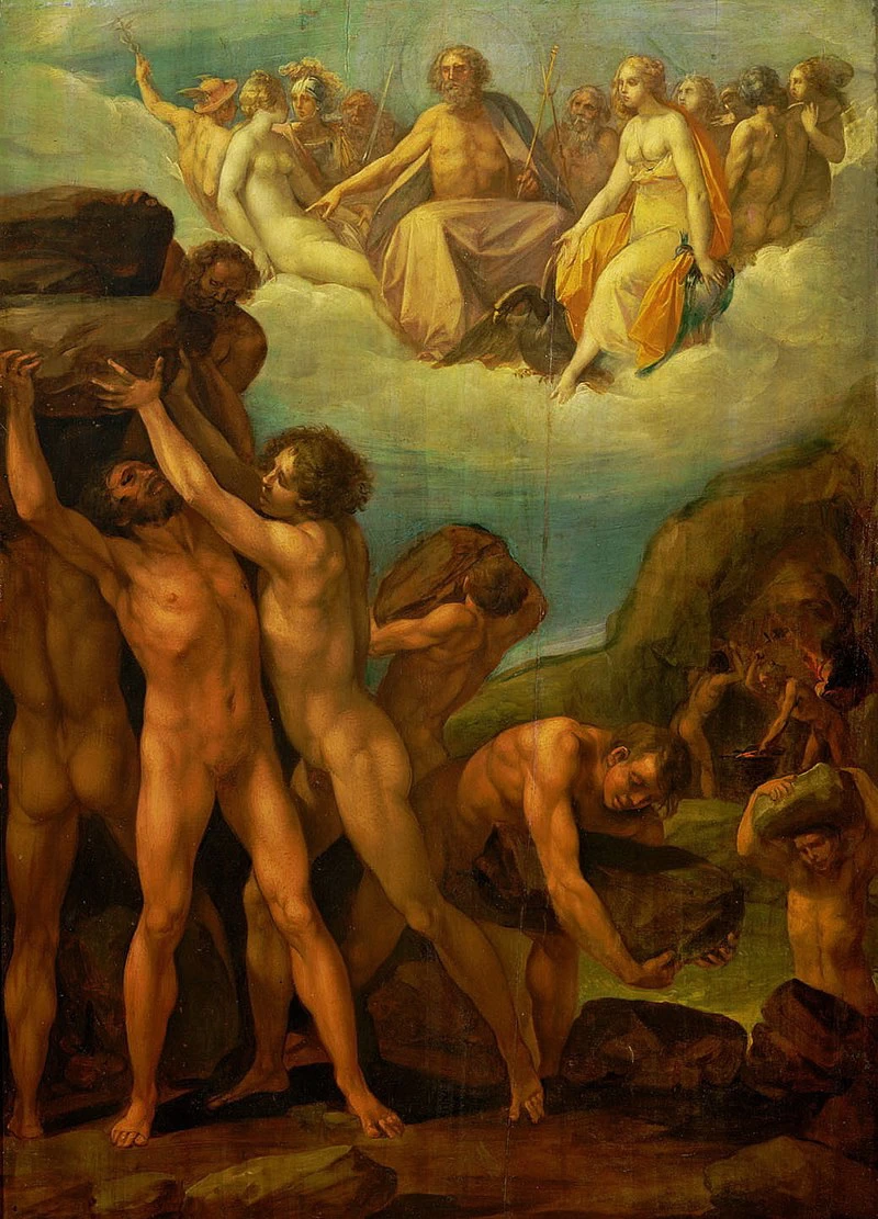 Tempesta dei giganti contro l'Olimpo - Kunsthistorisches Museum